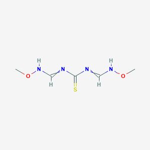molecular formula C5H10N4O2S B7787947 1,3-bis[(methoxyamino)methylidene]thiourea 