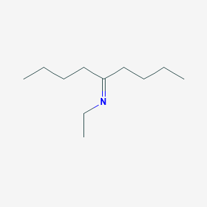 molecular formula C11H23N B077881 Ethylamine, N-(1-butylpentylidene)- CAS No. 10599-82-3