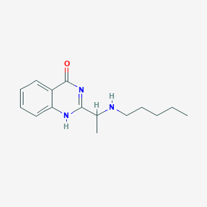 molecular formula C15H21N3O B7788179 2-[1-(pentylamino)ethyl]-1H-quinazolin-4-one 