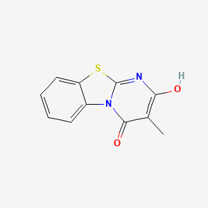 molecular formula C11H8N2O2S B7788292 4-Hydroxy-3-methylpyrimido[2,1-b][1,3]benzothiazol-2-one 