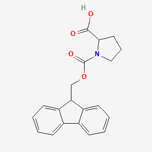 molecular formula C20H19NO4 B7788299 (S)-1-(((9H-Fluoren-9-YL)methoxy)carbonyl)pyrrolidine-2-carboxylic acid 