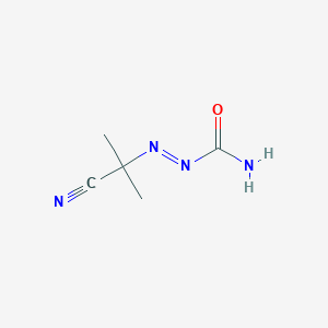 molecular formula C5H8N4O B077883 2-(1-Cyano-1-methylethyl)azocarboxamide CAS No. 10288-28-5