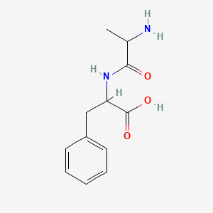 molecular formula C12H16N2O3 B7788306 dl-Alanyl-dl-phenylalanine CAS No. 59905-28-1