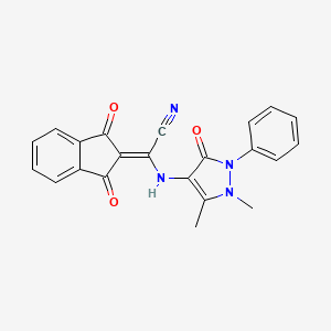 molecular formula C22H16N4O3 B7788334 CID 4160394 