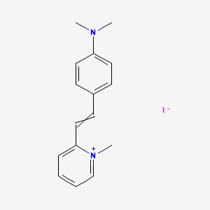 2-{2-[4-(Dimethylamino)phenyl]ethenyl}-1-methylpyridin-1-ium iodide