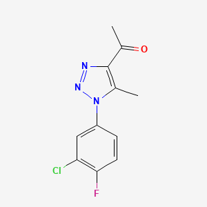 1-[1-(3-chloro-4-fluorophenyl)-5-methyl-1H-1,2,3-triazol-4-yl]ethanone