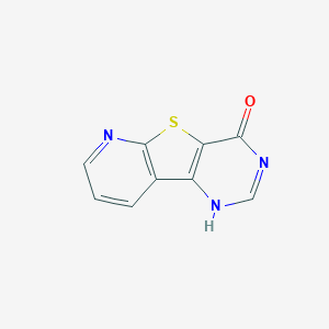 molecular formula C9H5N3OS B7788541 8-thia-3,5,10-triazatricyclo[7.4.0.02,7]trideca-1(9),2(7),4,10,12-pentaen-6-one 