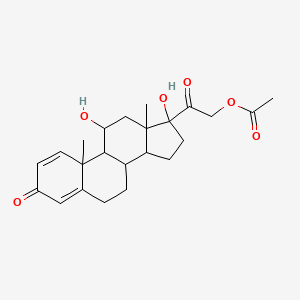 molecular formula C23H30O6 B7788852 prednisolone acetate 