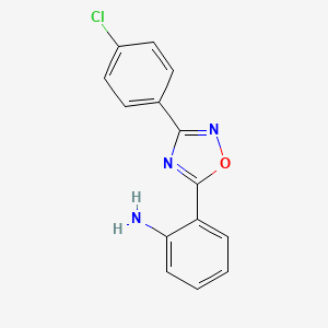 2-[3-(4-Chlorophenyl)-1,2,4-oxadiazol-5-yl]aniline