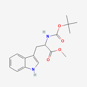 molecular formula C17H22N2O4 B7788883 Methyl 2-((tert-butoxycarbonyl)amino)-3-(1H-indol-3-yl)propanoate 