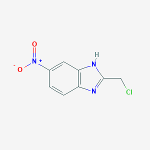 molecular formula C8H6ClN3O2 B077890 2-(Chloromethyl)-6-nitro-1H-benzo[D]imidazole CAS No. 14625-39-9