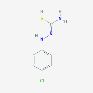 molecular formula C7H8ClN3S B7789030 N'-(4-chloroanilino)carbamimidothioic acid 