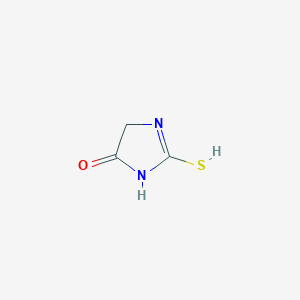 molecular formula C3H4N2OS B7789129 2-sulfanyl-1,4-dihydroimidazol-5-one 