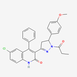 molecular formula C28H24ClN3O3 B7789277 Homologous recombination-IN-1 