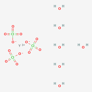 molecular formula Cl3H12O18Y B077894 Yttrium perchlorate CAS No. 14017-56-2