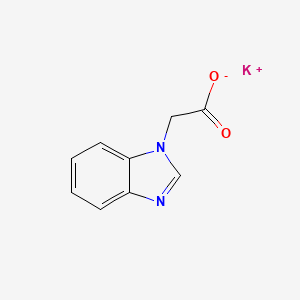 molecular formula C9H7KN2O2 B7789846 potassium;2-(benzimidazol-1-yl)acetate 