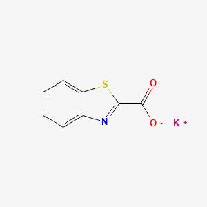 molecular formula C8H4KNO2S B7789925 potassium;1,3-benzothiazole-2-carboxylate 