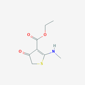 molecular formula C8H11NO3S B7790007 ethyl 2-(methylamino)-4-oxothiophene-3-carboxylate 