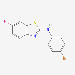 molecular formula C13H8BrFN2S B7790132 N-(4-bromophenyl)-6-fluoro-1,3-benzothiazol-2-amine 