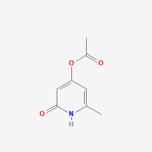 molecular formula C8H9NO3 B077903 6-Methyl-2-oxo-1,2-dihydropyridin-4-yl acetate CAS No. 13959-08-5