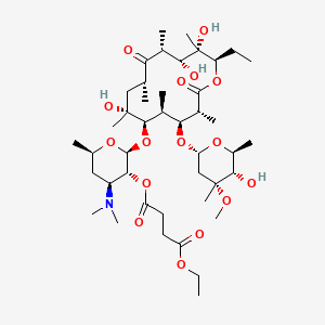 molecular formula C43H75NO16 B7790486 Erythromycin Ethylsuccinate CAS No. 41342-53-4