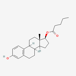 molecular formula C23H32O3 B7790493 pentanoic acid [(13S,17S)-3-hydroxy-13-methyl-6,7,8,9,11,12,14,15,16,17-decahydrocyclopenta[a]phenanthren-17-yl] ester 