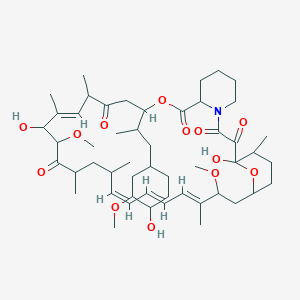 molecular formula C51H79NO13 B7790633 (16E,24E,26E,28E)-1,18-dihydroxy-12-[1-(4-hydroxy-3-methoxycyclohexyl)propan-2-yl]-19,30-dimethoxy-15,17,21,23,29,35-hexamethyl-11,36-dioxa-4-azatricyclo[30.3.1.04,9]hexatriaconta-16,24,26,28-tetraene-2,3,10,14,20-pentone 