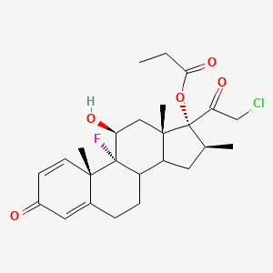 (8xi,11beta,14xi,16beta)-21-Chloro-9-fluoro-11-hydroxy-16-methyl-3,20-dioxopregna-1,4-dien-17-yl propanoate