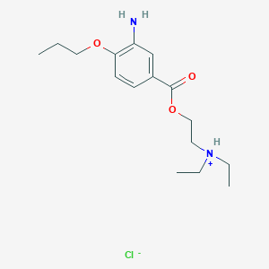 2-(3-Amino-4-propoxybenzoyl)oxyethyl-diethylazanium;chloride