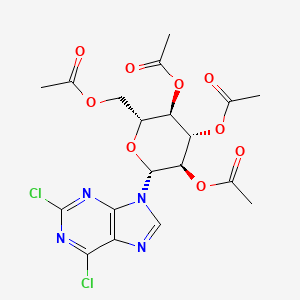 [(2R,3R,4S,5R,6R)-3,4,5-triacetyloxy-6-(2,6-dichloropurin-9-yl)oxan-2-yl]methyl acetate