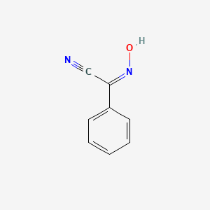 molecular formula C8H6N2O B7791025 N-Hydroxybenzimidoyl cyanide 