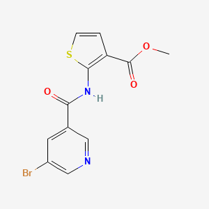 Methyl 2-[(5-bromopyridine-3-carbonyl)amino]thiophene-3-carboxylate