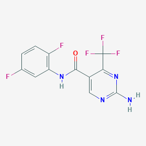 2-amino-N-(2,5-difluorophenyl)-4-(trifluoromethyl)pyrimidine-5-carboxamide