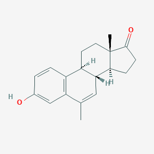 molecular formula C19H22O2 B077912 Estra-1,3,5(10),6-tetraen-17-one, 3-hydroxy-6-methyl- CAS No. 10506-91-9