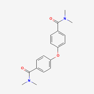 molecular formula C18H20N2O3 B7791297 4-[4-(dimethylcarbamoyl)phenoxy]-N,N-dimethylbenzamide 