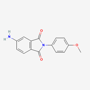 molecular formula C15H12N2O3 B7791339 5-Amino-2-(4-methoxyphenyl)isoindoline-1,3-dione 