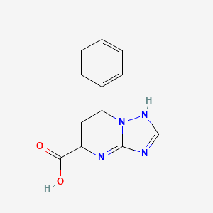molecular formula C12H10N4O2 B7792084 7-phenyl-1,7-dihydro-[1,2,4]triazolo[1,5-a]pyrimidine-5-carboxylic acid 