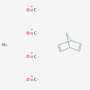 molecular formula C11H8MoO4 B077923 Molybdenum, (2,5-norbornadienyl)tetracarbonyl- CAS No. 12146-37-1