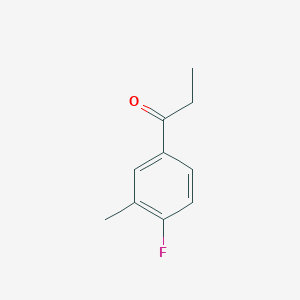 molecular formula C10H11FO B7792457 4'-Fluoro-3'-methylpropiophenone 