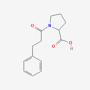 molecular formula C14H17NO3 B7792540 1-(3-Phenylpropanoyl)proline 