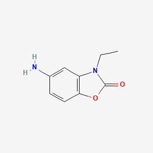 molecular formula C9H10N2O2 B7792588 5-Amino-3-ethyl-2,3-dihydro-1,3-benzoxazol-2-one 