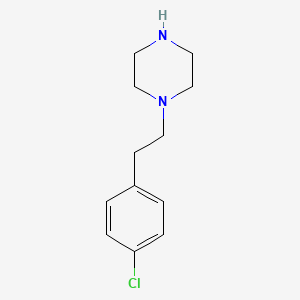molecular formula C12H17ClN2 B7792595 1-(4-Chlorophenethyl)piperazine 