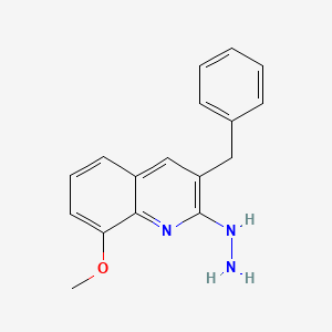 3-Benzyl-2-hydrazinyl-8-methoxyquinoline