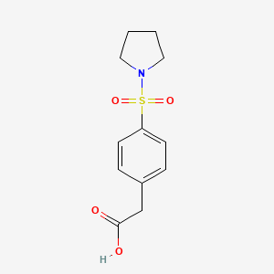 Benzeneacetic acid, 4-(1-pyrrolidinylsulfonyl)-