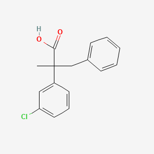 2-(3-Chlorophenyl)-2-methyl-3-phenylpropanoic acid