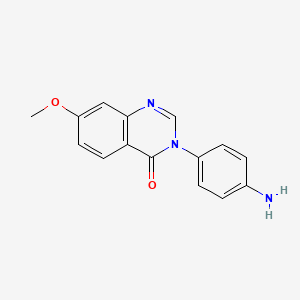 3-(4-Aminophenyl)-7-methoxyquinazolin-4-one