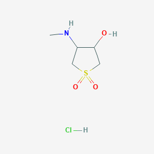 3-Hydroxy-4-(methylamino)tetrahydrothiophene 1,1-dioxide hydrochloride