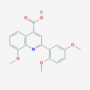2-(2,5-Dimethoxyphenyl)-8-methoxyquinoline-4-carboxylic acid