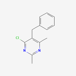 5-Benzyl-4-chloro-2,6-dimethylpyrimidine