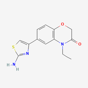 2H-1,4-Benzoxazin-3(4H)-one, 6-(2-amino-4-thiazolyl)-4-ethyl-